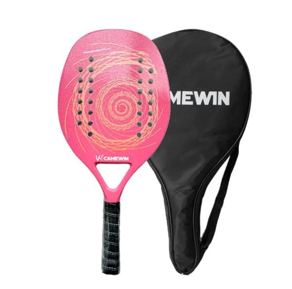 CAMEWIN RAQUETE BEACH 50% CARBON PINK & YELLOW