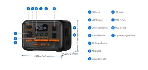 BLUETTI ESTACAO ENERGIA 300 WATTS / 231WH