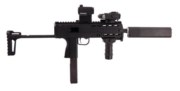 KINGARMS GBB M11 KSC SYSTEM 7 NS2 BLOWBACK AIRSOFT PDW BLACK COMBO B