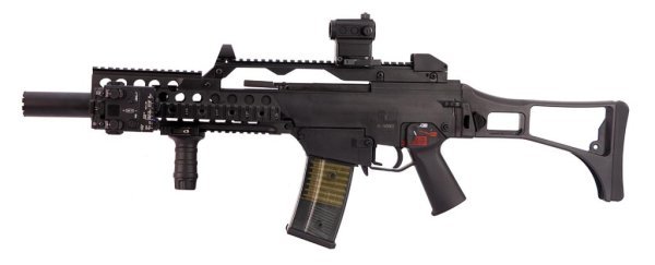 H&K UMAREX VFC LICENSED GBBR G36C BLOWBACK AIRSOFT RIFLE BLACK COMBO