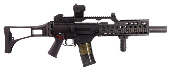 H&K UMAREX VFC LICENSED GBBR G36C BLOWBACK AIRSOFT RIFLE BLACK COMBO