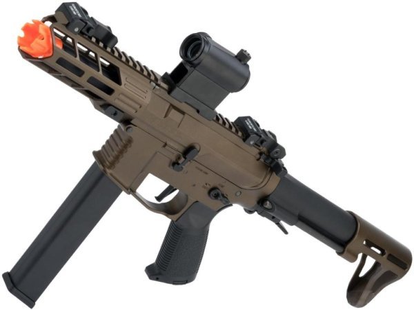 CLASSIC ARMY AEG NEMESIS X9 SMG AIRSOFT RIFLE BRONZE & BLACK