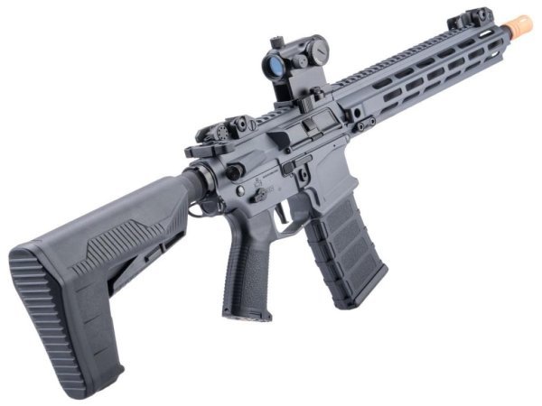 CLASSIC ARMY AEG NEMESIS LS12 WITH ECS AIRSOFT RIFLE GREY