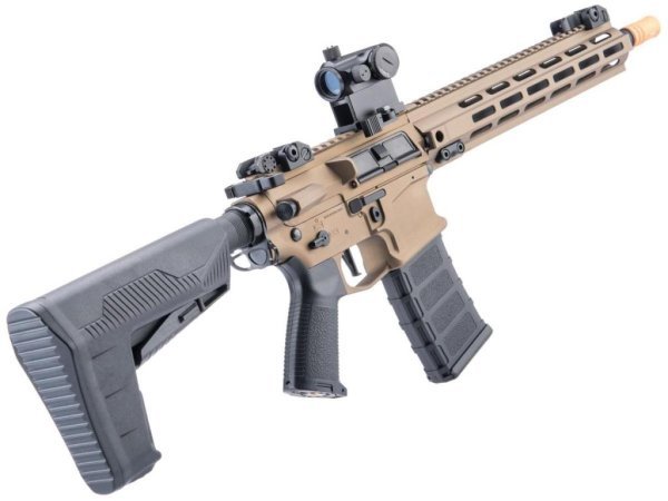 CLASSIC ARMY AEG NEMESIS LS12 WITH ECS AIRSOFT RIFLE BRONZE