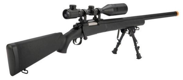 CLASSIC ARMY SPRING SNIPER M24 SOCOM MIL AIRSOFT RIFLE BLACK