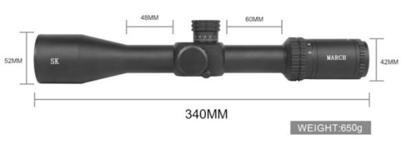 T-EAGLE SCOPE MARCH SK3-15X44IR FFP IR