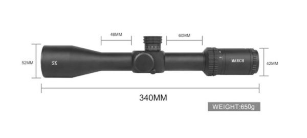 T-EAGLE SCOPE EO 3-15X44 FFP IR