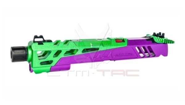 CTM-TAC SPLIT SIDE FLATLINE FOR HI-CAPA GREEN & VIOLET