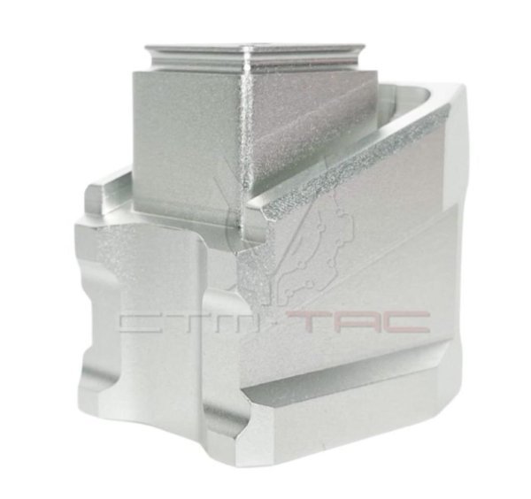 CTM-TAC MAGAZINE EXTENSION PLATE FOR AAP-01 / G SERIES SILVER