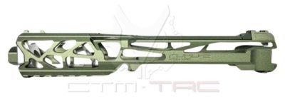 CTM-TAC FUKU-2 CNC UPPER RECEIVER KIT SKELETON LONG FOR AAP01 ARMY GREEN & SILVER Arsenal Sports