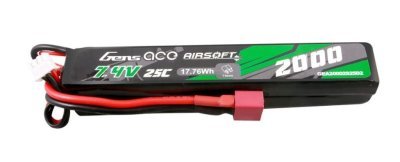 GENS ACE BATERIA LIPO 25C / 7.4 / 2000 / 2S2P JST DEANS Arsenal Sports