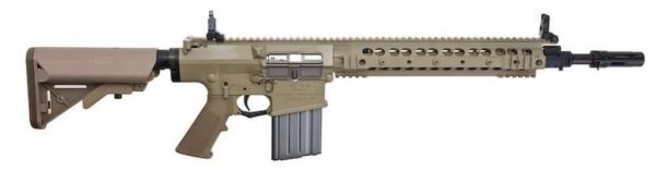 KNIGHTS ARMAMENT VFC GBB SR25 M110K1 SASS KAC ECC BLOWBACK AIRSOFT RIFLE DESERT