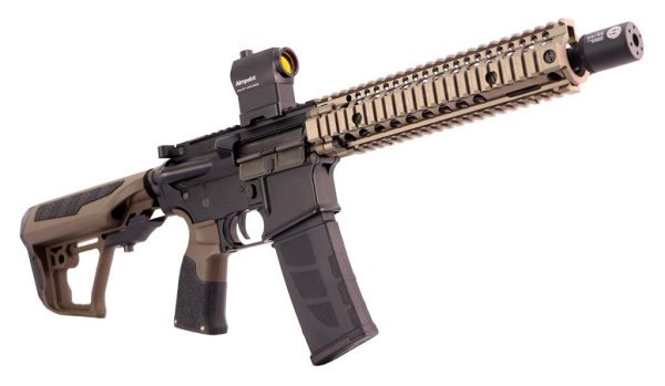 DANIEL DEFENSE BOLT AEG B4 MK18 AIRSOFT RIFLE COYOTE