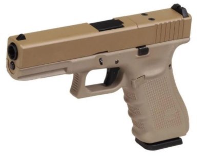 WE GBB G17 GEN4 MOS BLOWBACK AIRSOFT PISTOL TAN Arsenal Sports