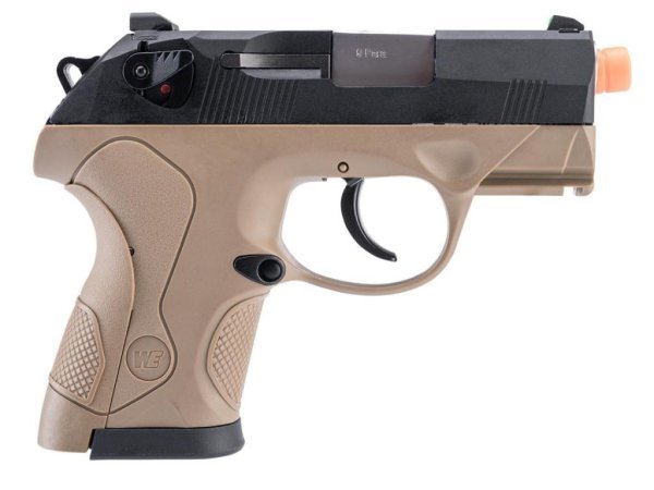 WE GBB BULLDOG D001 BLOWBACK AIRSOFT PISTOL TAN