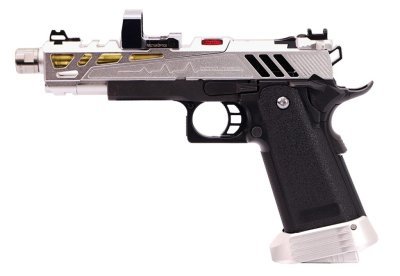 TOKYO MARUI GBB HI-CAPA 5.1 GOVERNAMENT BLOWBACK AIRSOFT PISTOL SILVERED COMBO Arsenal Sports