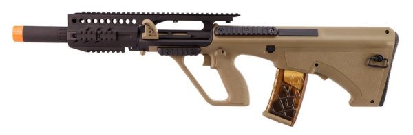 ARMY ARMAMENT AEG AUG ALLOYED GB RIS AIRSOFT RIFLE DESERT