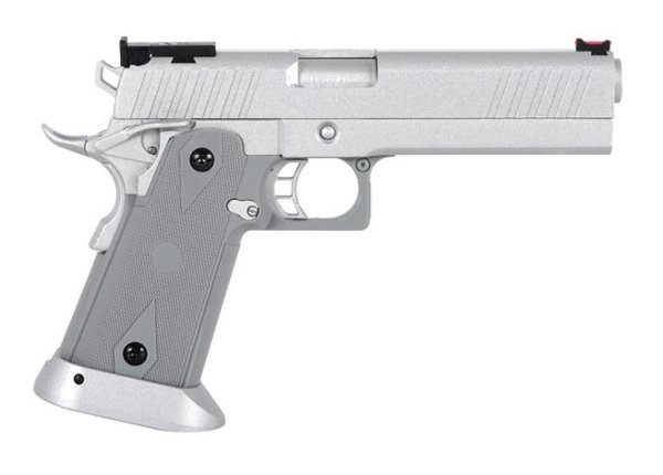 ARMY ARMAMENT GBB HI-CAPA CUSTOM BLOWBACK AIRSOFT PISTOL SILVER