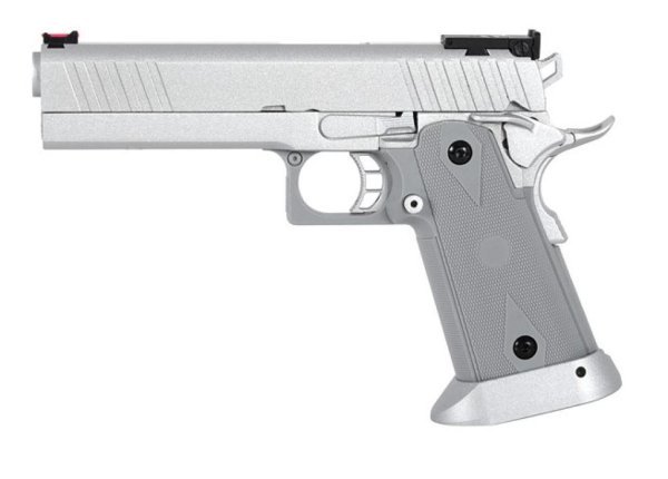 ARMY ARMAMENT GBB HI-CAPA CUSTOM BLOWBACK AIRSOFT PISTOL SILVER