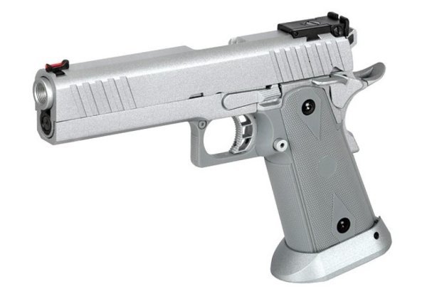 ARMY ARMAMENT GBB HI-CAPA CUSTOM BLOWBACK AIRSOFT PISTOL SILVER