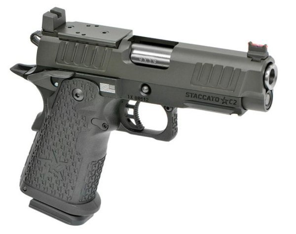 ARMY ARMAMENT GBB HI-CAPA STACCATO C2 BLOWBACK AIRSOFT PISTOL BLACK