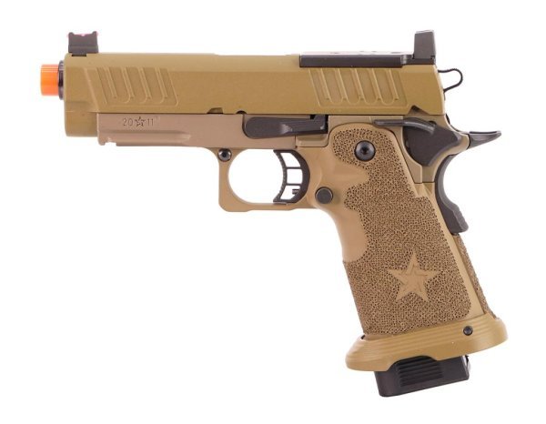 ARMY ARMAMENT GBB HI-CAPA STACCATO C2 BLOWBACK AIRSOFT PISTOL DESERT