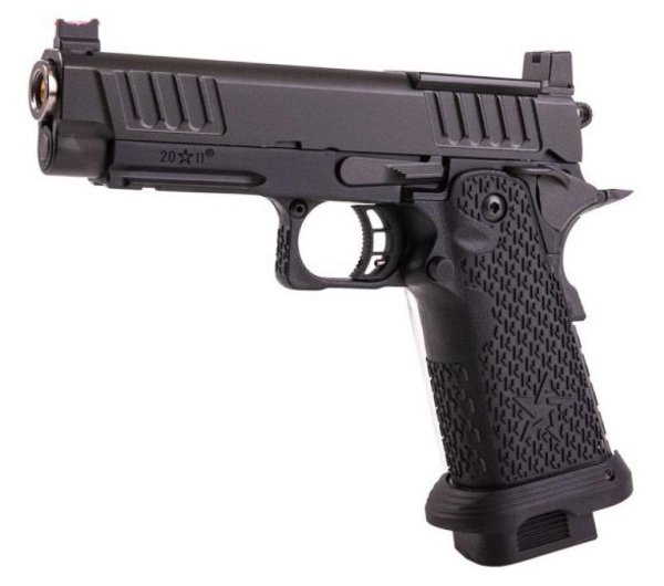 ARMY ARMAMENT GBB HI-CAPA STACCATO P BLOWBACK AIRSOFT PISTOL BLACK