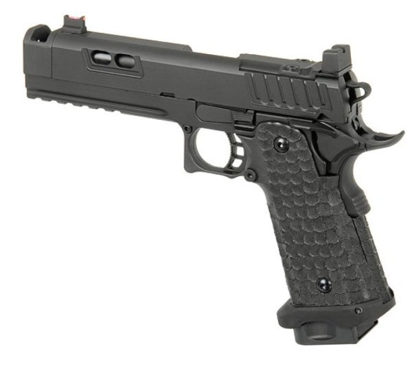 ARMY ARMAMENT GBB HI-CAPA TACTICAL BLOWBACK AIRSOFT PISTOL BLACK