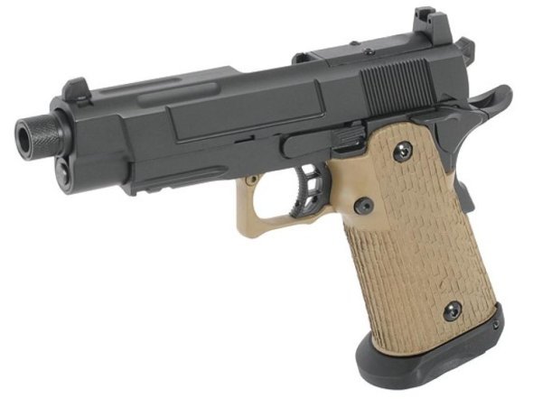 ARMY ARMAMENT GBB HI-CAPA TACTICAL BLOWBACK AIRSOFT PISTOL DUAL TONE