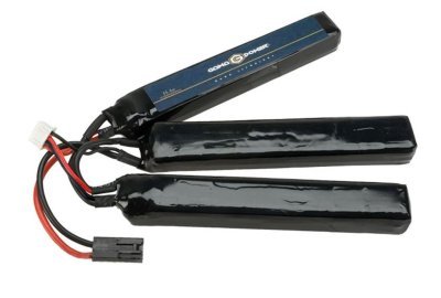 GAMA POWER BATERIA LIPO 3600mAh 11.1v 20C TRIPLE STICK TYPE WITH TAMIYA FEMALE PLUG Arsenal Sports