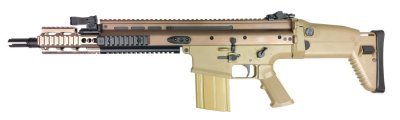 DOUBLE BELL AEG SCAR-H WITH RAS AIRSOFT RIFLE TAN Arsenal Sports