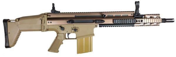 DOUBLE BELL AEG SCAR-H WITH RAS AIRSOFT RIFLE TAN