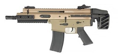 DOUBLE BELL AEG SCAR-SC AIRSOFT RIFLE TAN Arsenal Sports