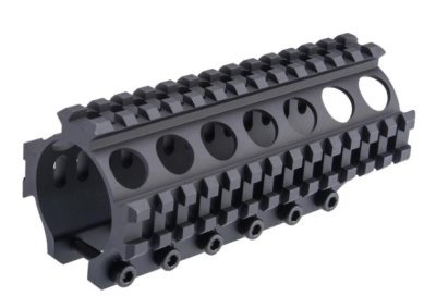 LCT RAIL SILENCER HANDGUARD FOR VSS / VAL SERIES AEG 140MM BLACK Arsenal Sports