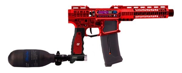 MANCRAFT HPA PULSAR-D SUPERLIGHT SPEED M4 AIRSOFT RIFLE RED