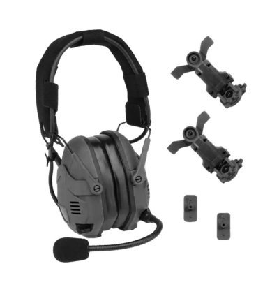 WOSPORT NOISE REDUCTION TACTICAL BLUETOOTH HEADSET BLACK Arsenal Sports