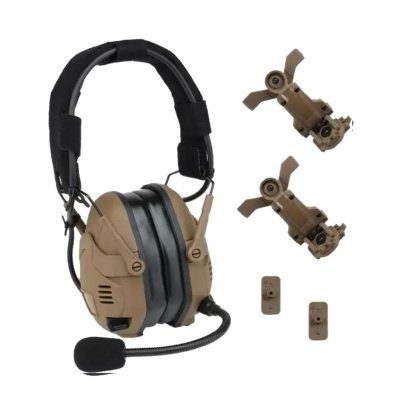 WOSPORT NOISE REDUCTION TACTICAL BLUETOOTH HEADSET TAN Arsenal Sports