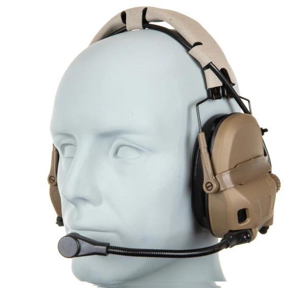 WOSPORT GEN 6 TACTICAL HEADSET SOUND PICKUP & NOISE REDUCTION COLOR TAN