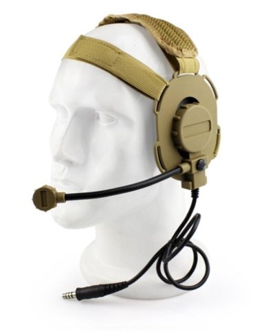 WOSPORT TACTICAL HEADSET III UNILATERAL TAN Arsenal Sports