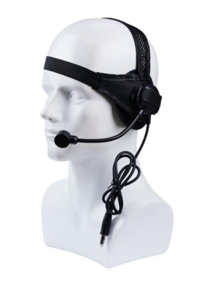 WOSPORT TACTICAL ROUND EDGE HEADSET BLACK Arsenal Sports