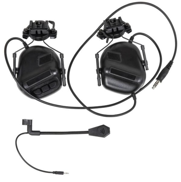 WOSPORT 5 GEN HEADSET WITH SOUND PICKUP & NOISE REDUCTION FUNCTION & HELMET BLACK