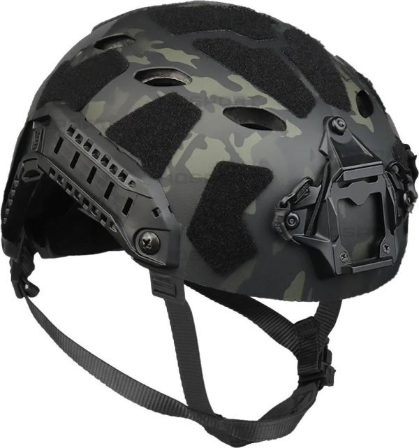 WOSPORT HELMET FAST SF SUPER HIGH CUT LIGHTWEIGHT VERSION BLACK MULTICAM