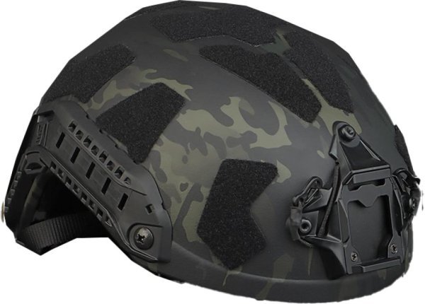 WOSPORT HELMET FAST SF SUPER HIGH CUT FULL PROTECTIVE VERSION BLACK MULTICAM