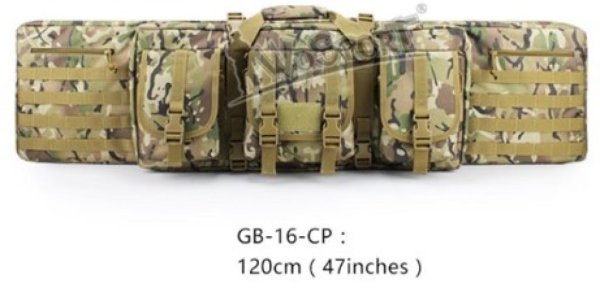 WOSPORT RIFLE BAG DOUBLE CARBINE CASE 120CM MULTICAM