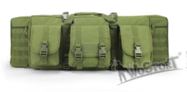 WOSPORT RIFLE BAG DOUBLE CARBINE CASE 92CM OD GREEN