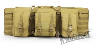 WOSPORT RIFLE BAG DOUBLE CARBINE CASE 92CM TAN Arsenal Sports