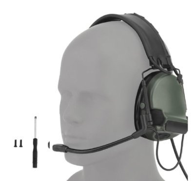 WOSPORT C5 TACTICAL HEADSET OD GREEN Arsenal Sports