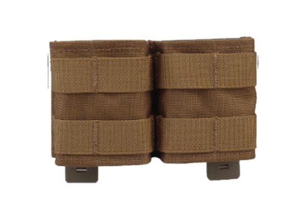 WOSPORT MAGAZINE POUCH 5.56 DOUBLE SHORT COYOTE BROWN