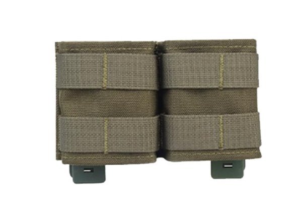 WOSPORT MAGAZINE POUCH 5.56 DOUBLE SHORT RANGER GREEN