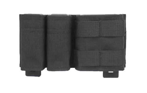 WOSPORT MAGAZINE POUCH 5.56 & 9MM DOUBLE SHORT BLACK